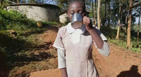 video of girl from nyeri kenya drinking clean water